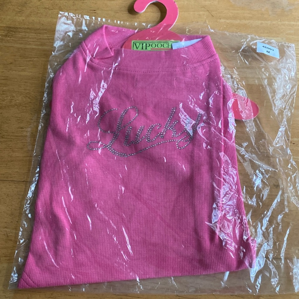 ! Vipoochy Poochy dog dress size M with decor Lucky new - Picture 2 of 10